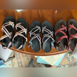 Women’s Chacos 3 Pairs Size 10
